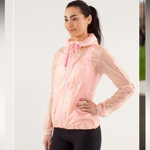 Lululemon Transparent-See Jacket in Parfait Pink - Picture 4 of 9